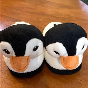 Adorable penguin slippers